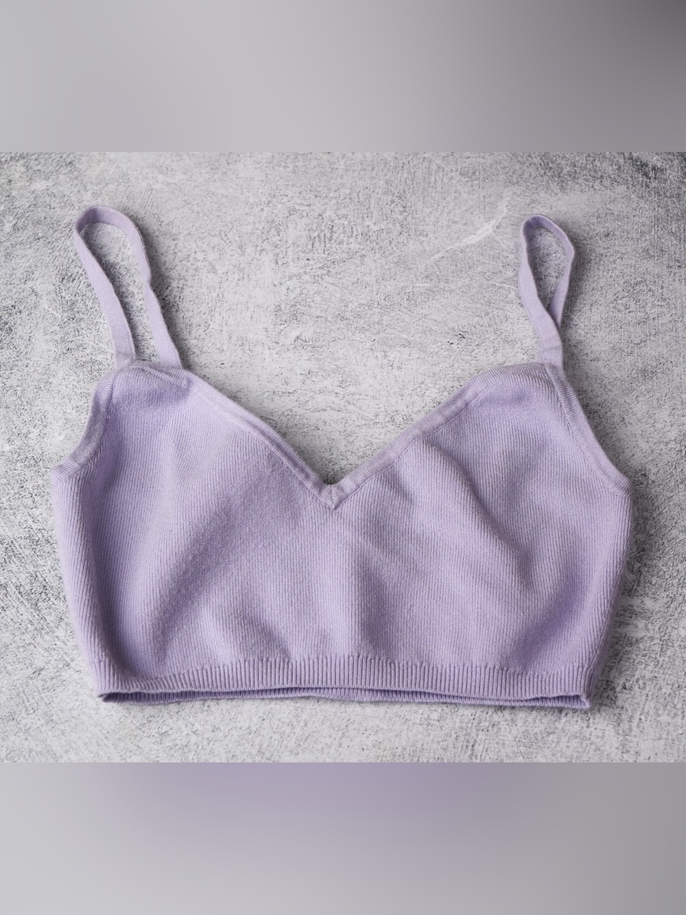 Sunday Best Ribbed Knit Bralette Size M